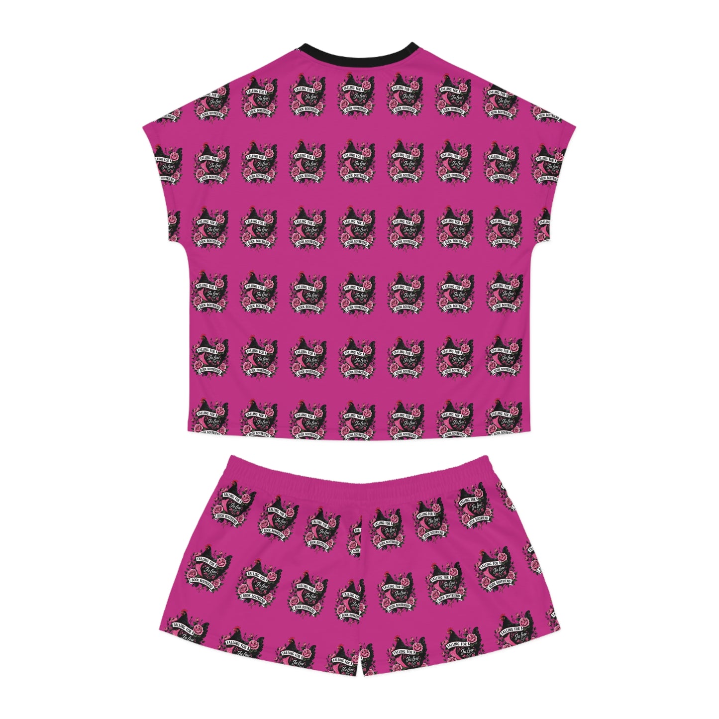 JA Low Chicken Book Boyfriend Summer PJ set - Pink