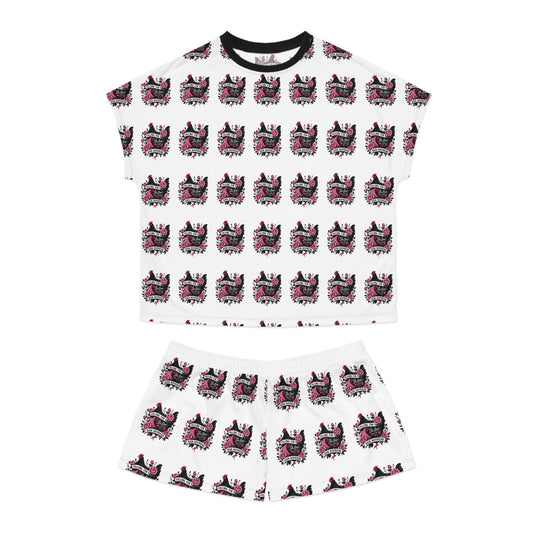JA Low Chicken Book Boyfriend Summer PJ set - White